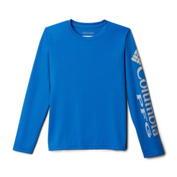 Columbia Sweater Jongens, PFG Terminal Tackle Long Sleeve Blauw Grijs, 61BSJPHEL